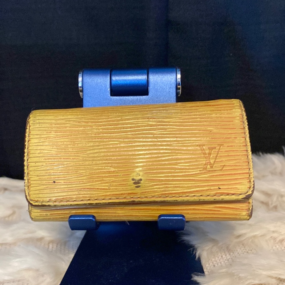 LV yellow Epi Leather Small Key Case